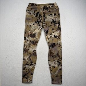 Sitka Base Layer Pants Mens XS Brown Camo Fleece Thermal Leggings Hunting